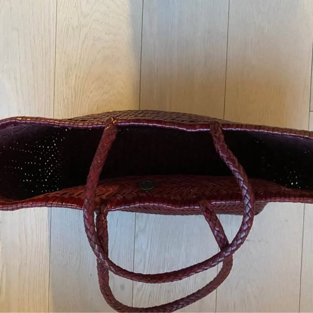 DRAGON DIFFUSION Burgundy Triple Jump Big Tote - Picture 3 of 3